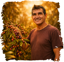 Local farmer supporting sustainability and species conservation in the Amazon